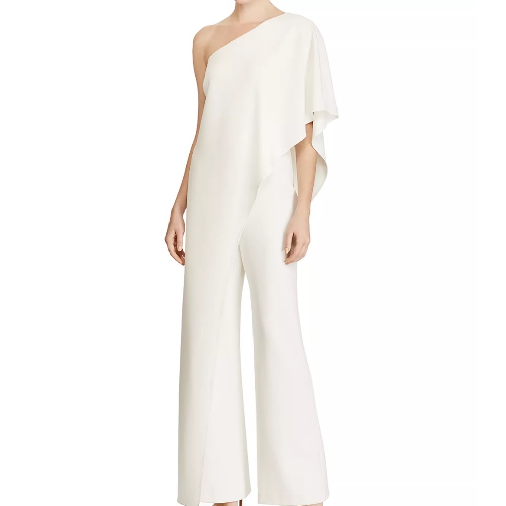 Lauren Ralph Lauren Tiered One Shoulder Jumpsuit